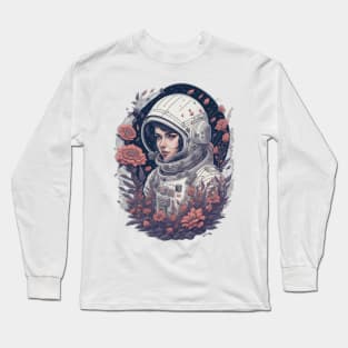 woman astronaut Long Sleeve T-Shirt